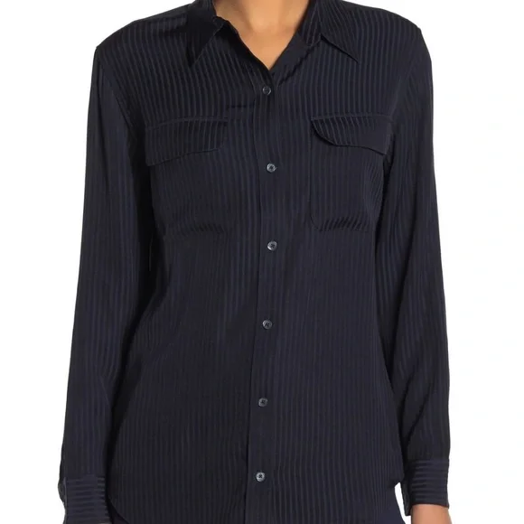 Equipment Signature Stripe Button Down Shirt - Picture 15 of 16